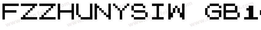 FZZHUNYSIW GB10字体转换